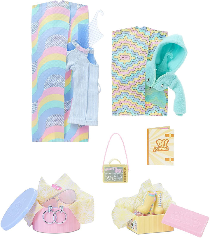 LOL Surprise OMG Modepuppe SUNSHINE GURL – mit 20 Überraschungen, Designer-Kleidung und modischen Accessoires – Paket-Spielset – Serie 4.5 – zum Sammeln für Jungen und Mädchen ab 4 Jahren