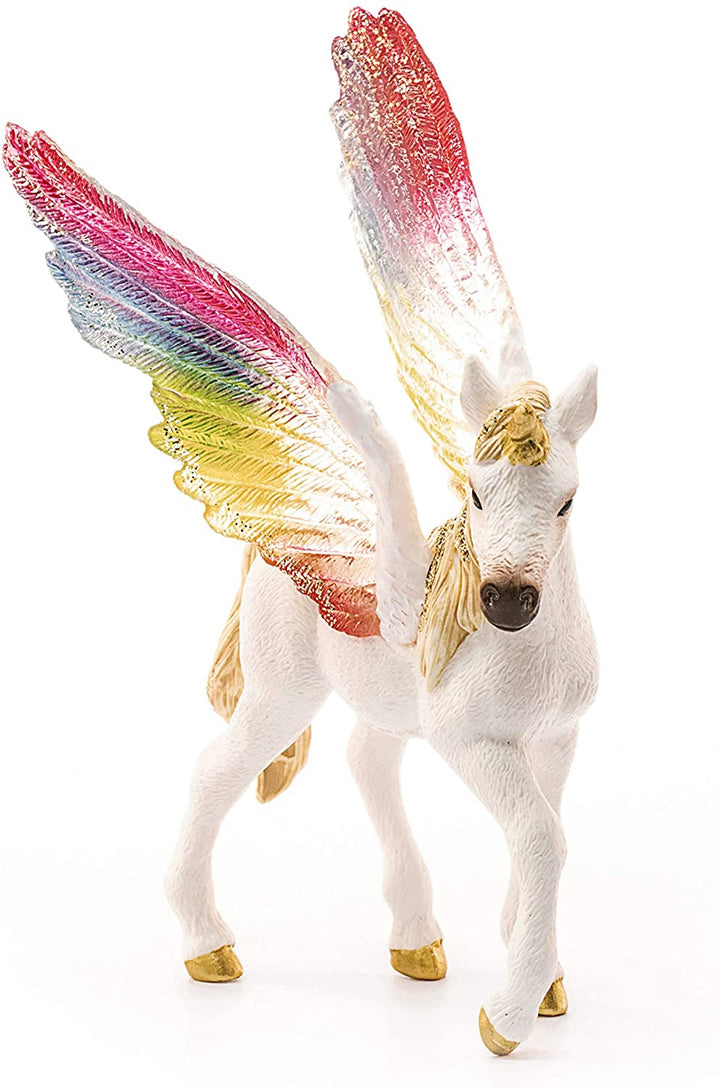 Schleich 70577 Winged Rainbow Unicorn Foal Figure