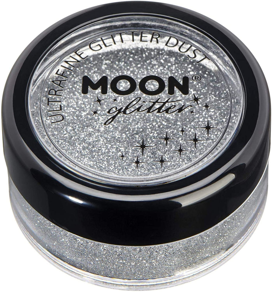 Polvo de brillo ultrafino clásico de Moon Glitter Silver Cosmetic Festival Make