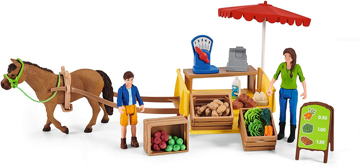 Schleich 42528 Farm World Sunny Day mobiele boerderijstandaard