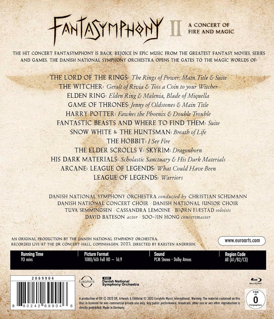 Fantasymphony II-a Concert of Fire&Magic [Blu-ray]