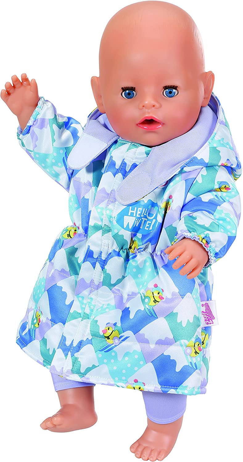 BABY born 4 Seasonal Outfit Toy Set for 43 cm Doll - Easy for Small Hands, Creative Play Promotes Empathy & Social Skills, For Toddlers 3 Years & Up - Includes Dresses, Leggings & Jackets