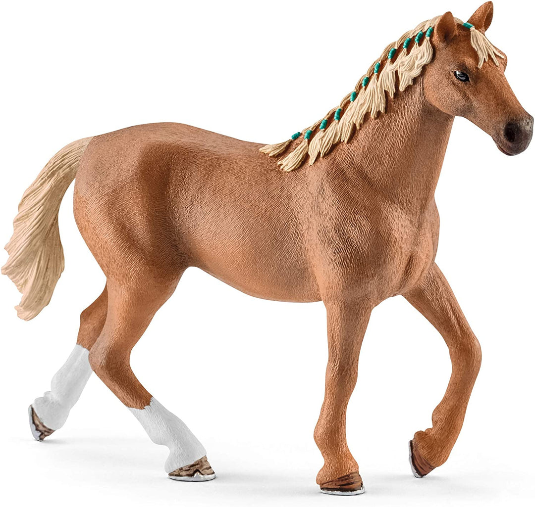 Schleich 42360 42360-Horse Club Engelse volbloed met deken, veelkleurig