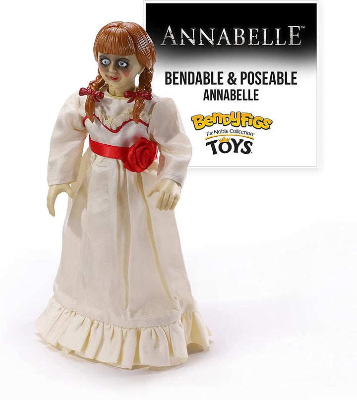 The Noble Collection Annabelle BendyFig - 7" Bendable Movie Replica for Ages 15 Months+