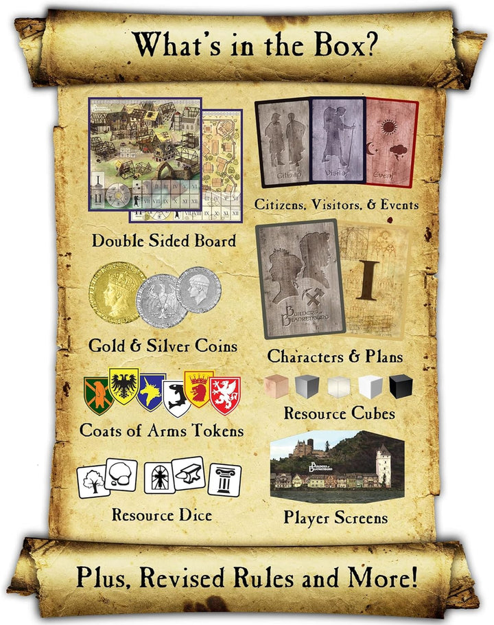 Builders of Blankenburg: 2nd Edition Board Game - Cobblestone Games, Worker Placement