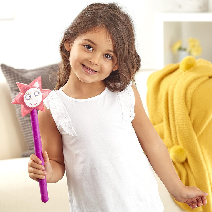 Ben & Holly Sparkle & Spell Wand - Interactive Light-Up Wand with Sounds & 3 Play Modes for Ages 3+