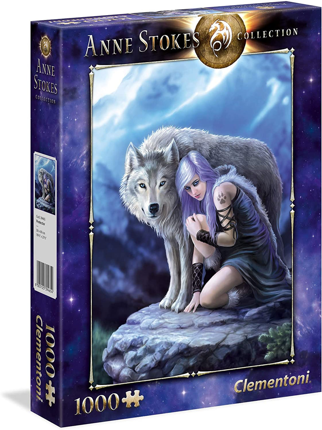 Clementoni 39465 Clementoni-39465-Anne Stokes Collection-Protector-1000 stuks,