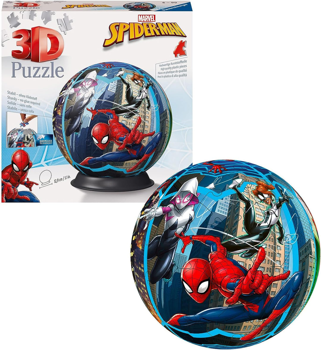 Ravensburger 11563 Marvel Spiderman 3D Jigsaw Puzzle for Kids and Adults Age 6 Years Up