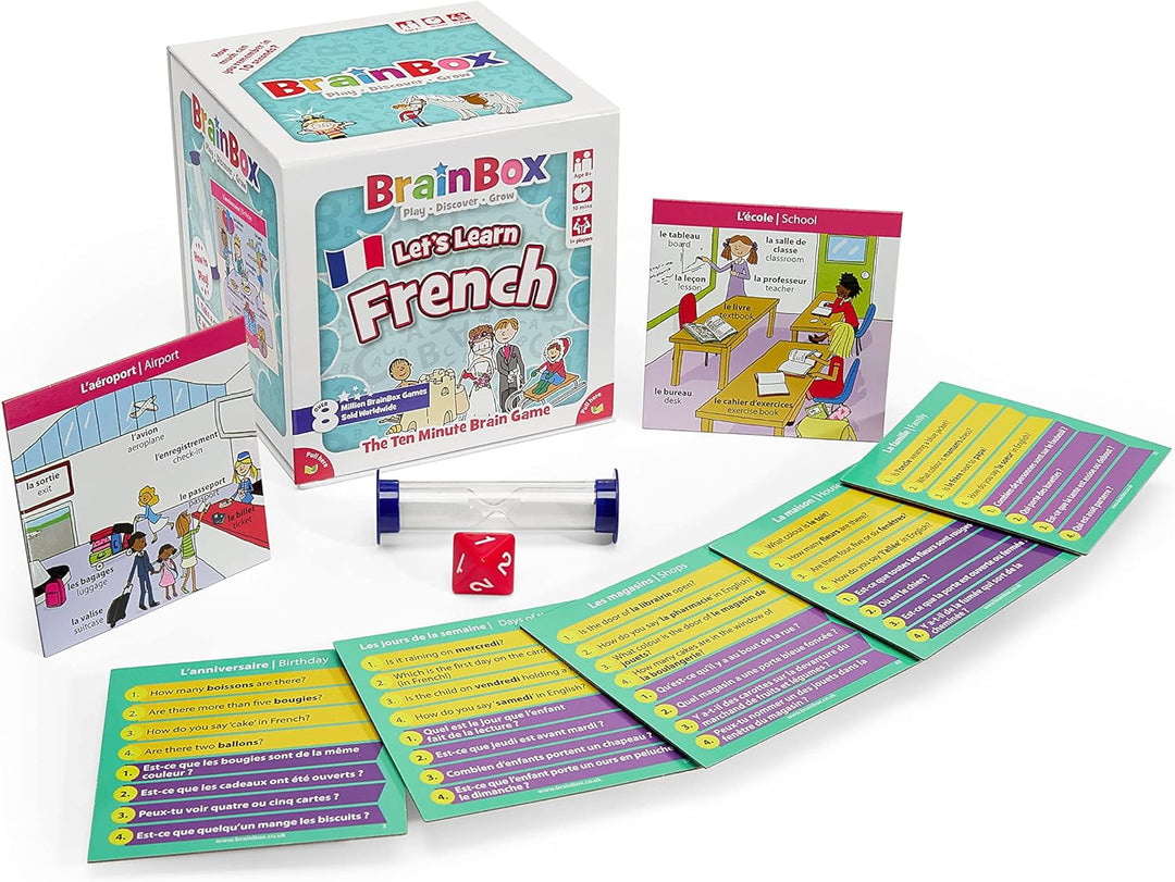 BrainBox Let's Learn French (2022) | Card Game