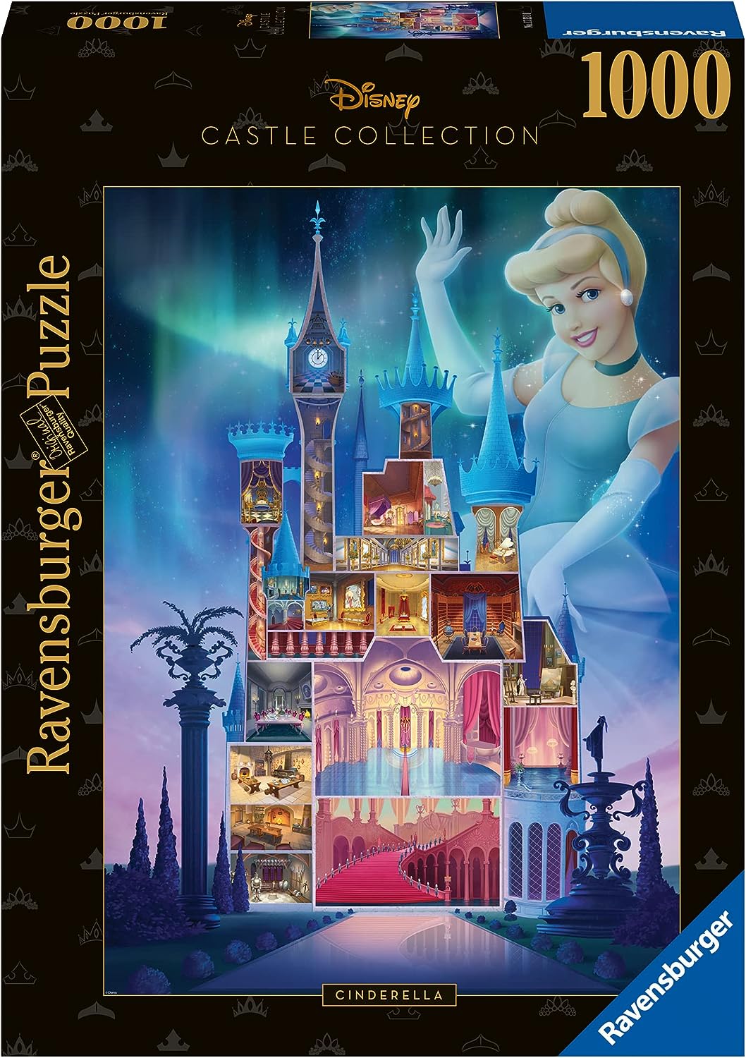 Ravensburger 17331 Disney Castles Cinderella 1000 Piece Jigsaw Puzzles for Adult and Children