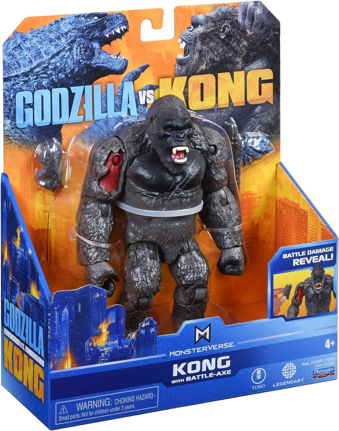 Monsterverse MNG01410 Godzilla vs Kong 6' King Kong with Axe ,Black