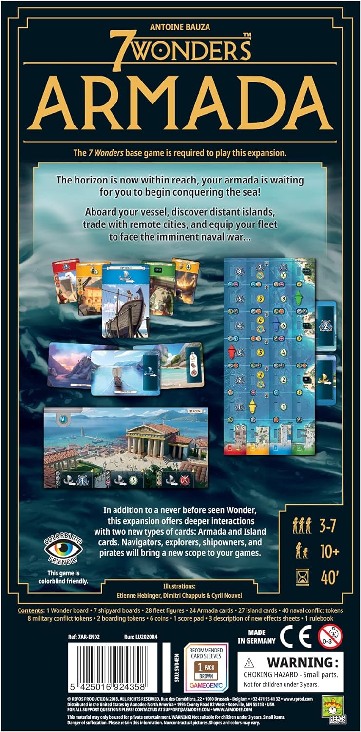 Repos Production – 7 Wonders 2nd Ed Armada Expansion – Brettspiel