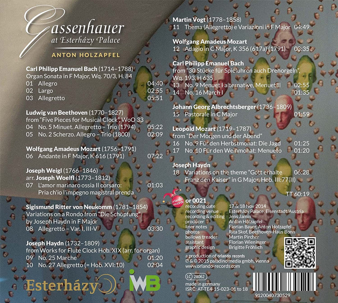 Anton Holzapfel - Gassenhauer at Esterházy Palace [Audio CD]