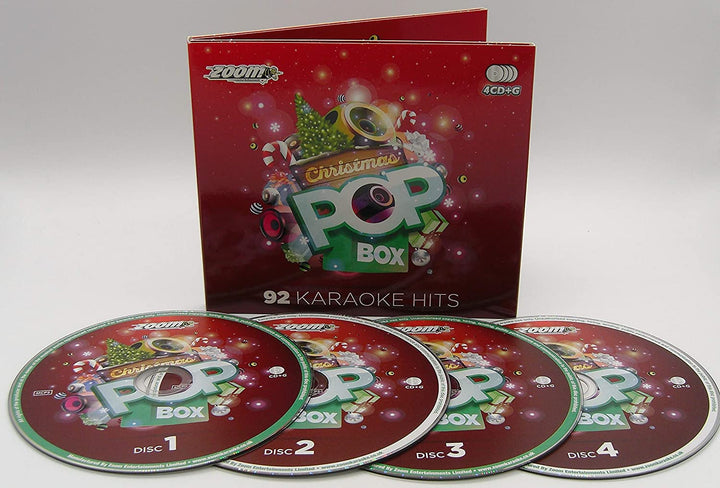 Zoom Karaoke Christmas Pop Box Party Pack - 4 CD+G Box Set - 92 Songs [Audio CD]