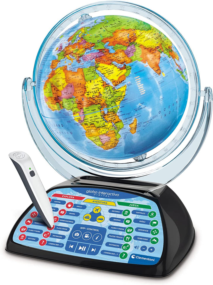 Clementoni 55387 Interactive Globe, Multicoloured