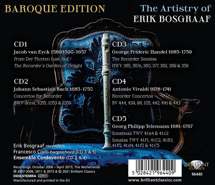 Baroque Edition, The Artistry of Erik Bosgraaf [Audio CD]