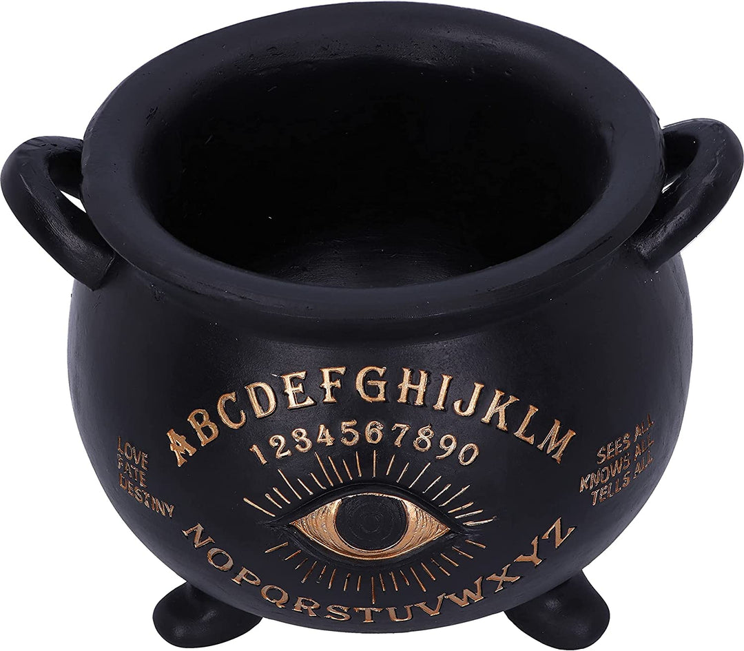 Nemesis Now All Seeing Eye Witches Cauldron, Black, 22.3cm