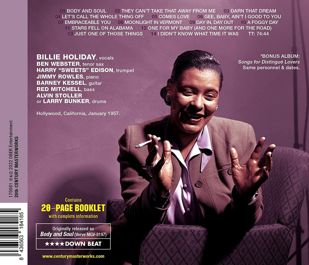 BILLIE HOLIDAY - Body And Soul [Audio CD]