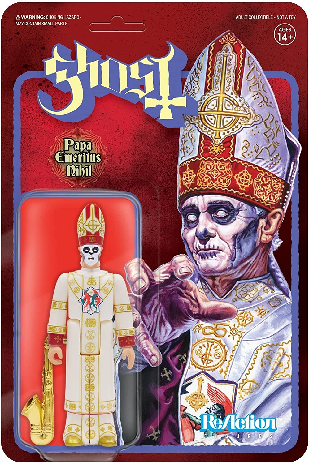 Super7 Ghost Papa Emeritus Nihil Reaktionsfigur 3,75 Zoll