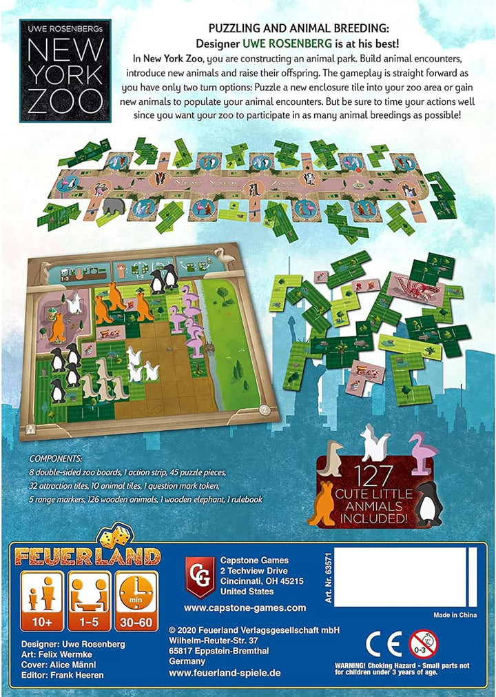 New York Zoo Board Game