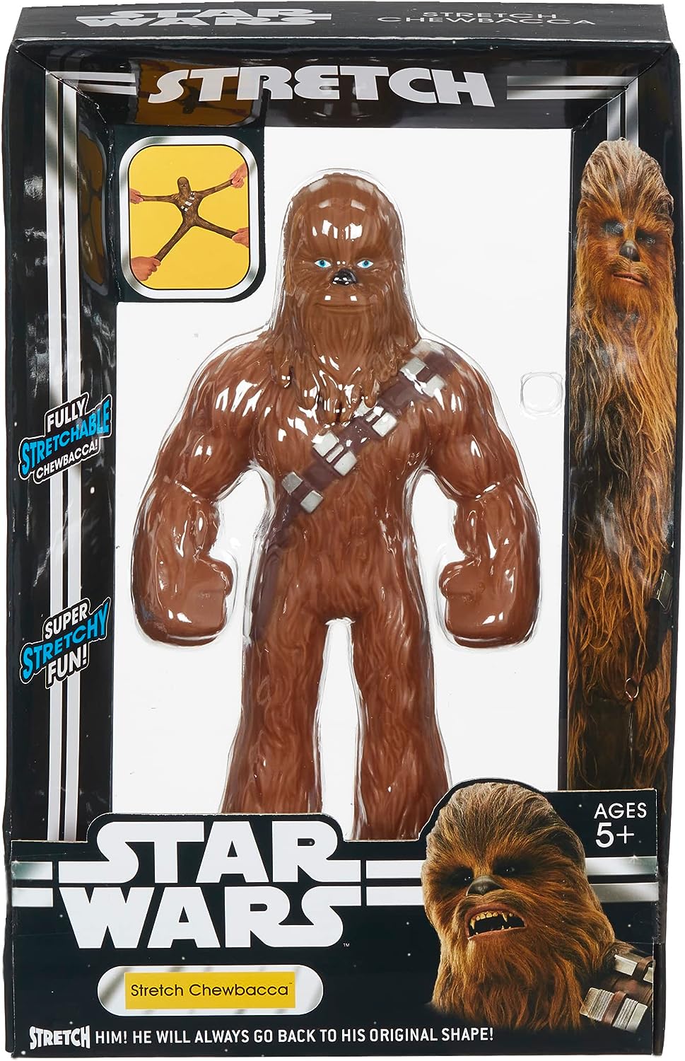 STAR WARS LARGE CHEWBACCA STRETCH TOY, STRETCH ARMSTRONG, AMAZING STRETCHY FUN.