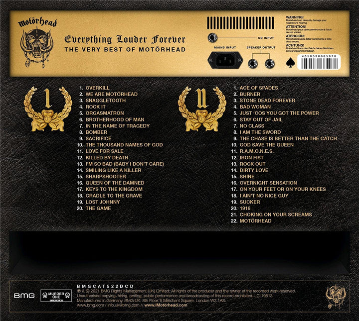 Motörhead  - Everything Louder Forever - The Very Best Of (2xCD) [Audio CD]