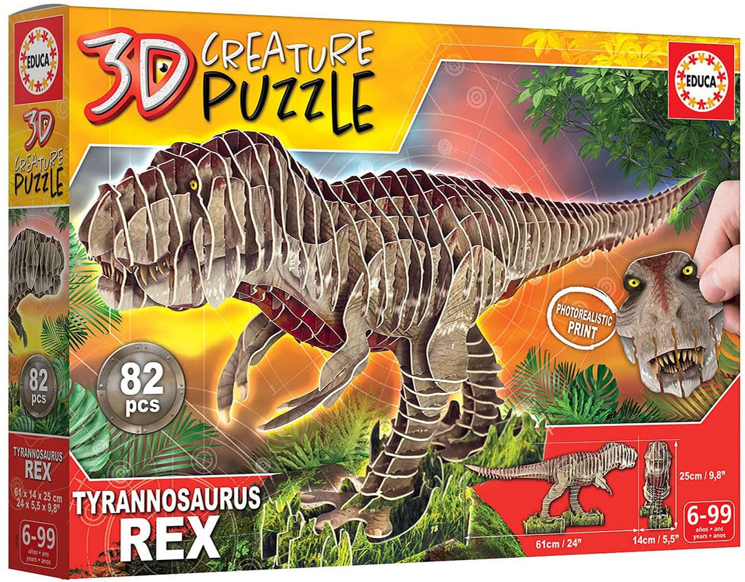 Educa T-Rex Creature Assemble Your own Dinosaur. 3D Puzzle for Ages 5 and up. 19