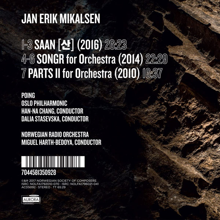 J. E. Mikalsen - Saan/Songr/Parts 2 [Audio CD]