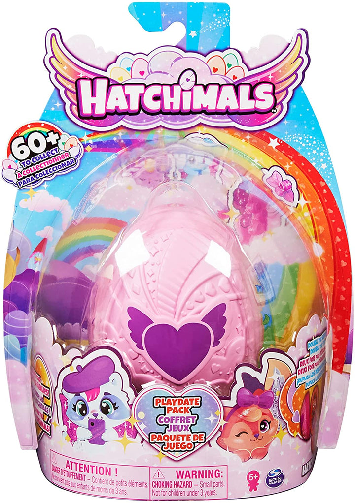 Hatchimals CollEGGtibles, Playdate Pack with Egg Playset, 4 Characters and 2 Acc