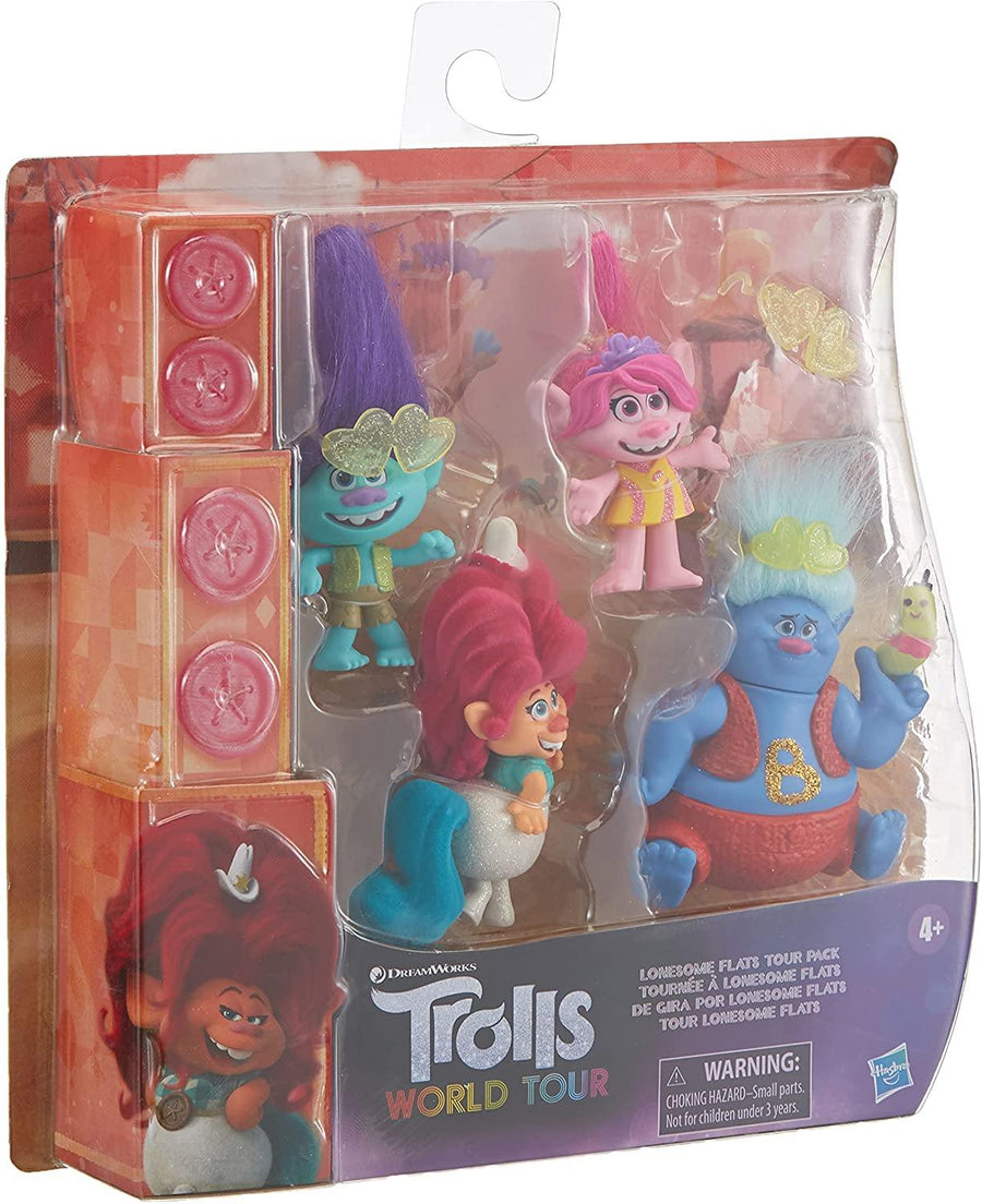 DreamWorks Trolls World Tour Pack of 5 Small Doll Set - Yachew