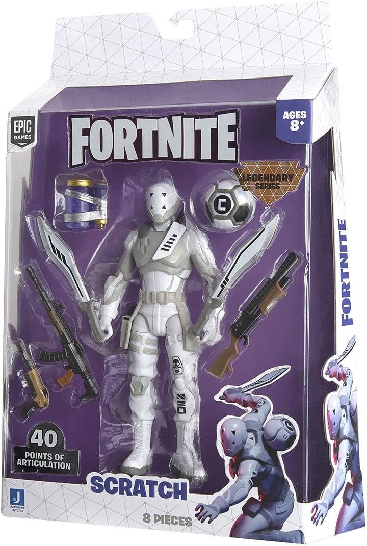 Fortnite Scratch Legendary Series 6-inch Action Figure - Articulated Collectible with Weapons & Back Bling | Ages 8+