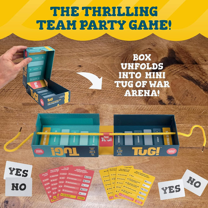 TUG! Board Game: Exciting Family Party Game - Team Tug of War Quiz Game