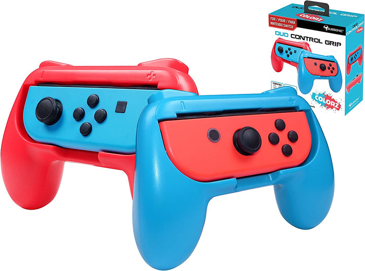 Subsonic Grips Controller für Joy-Cons Nintendo Switch/Packung mit 2 Komfortgriffen