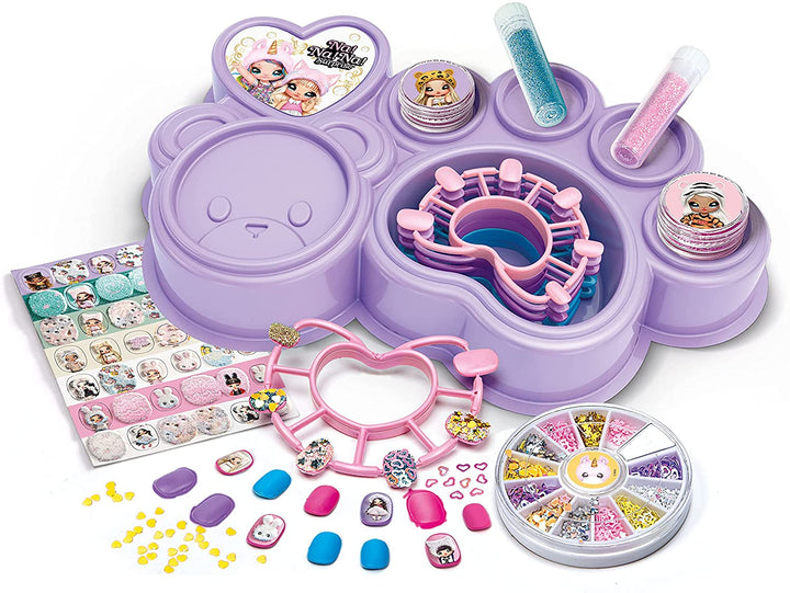 Clementoni 18655 Na Surprise-Cool Children, Stickers and Glitter-Nail Art Set, M