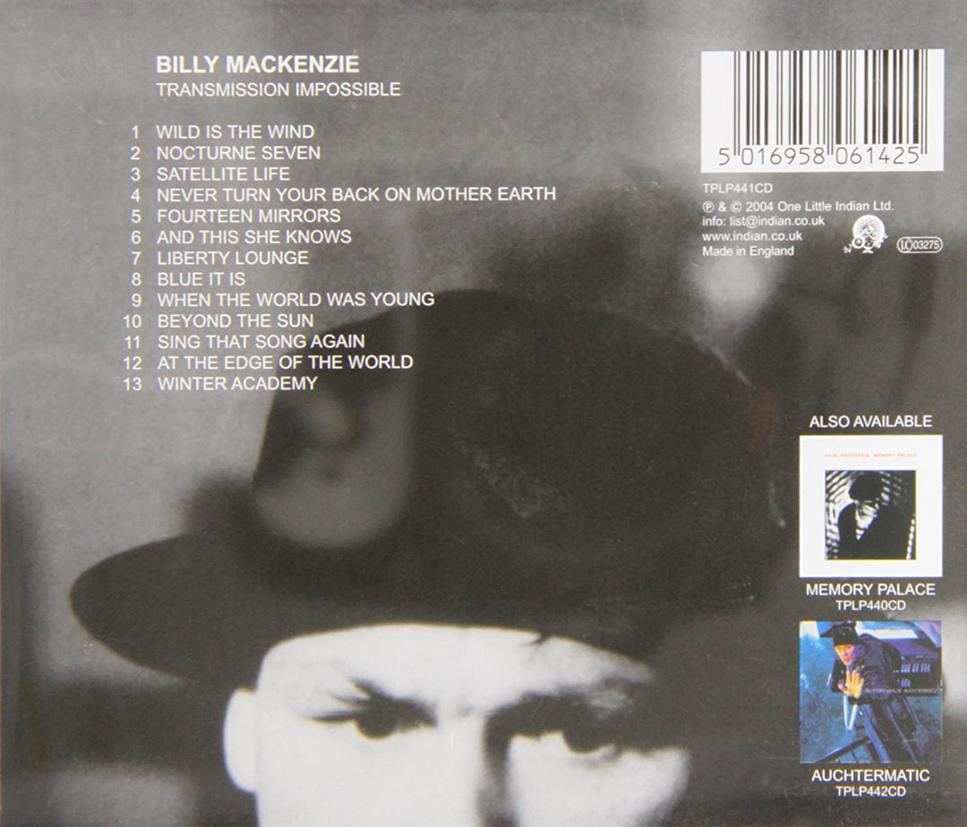 Billy Mackenzie - Transmission Impossible [Audio CD]