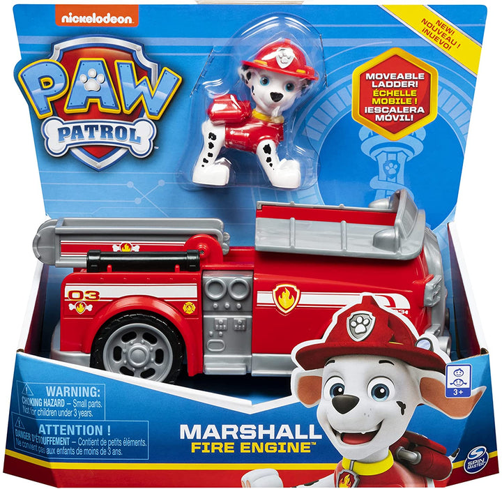 PAW Patrol, Marshall’s Fire Engine Vehicle with Collectible Figure, for Kids Age