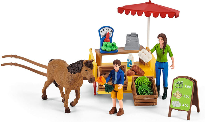 Schleich 42528 Farm World Sunny Day mobiele boerderijstandaard