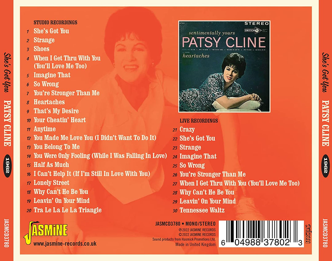 Patsy Cline – She's Got You – 1962 [Audio-CD]