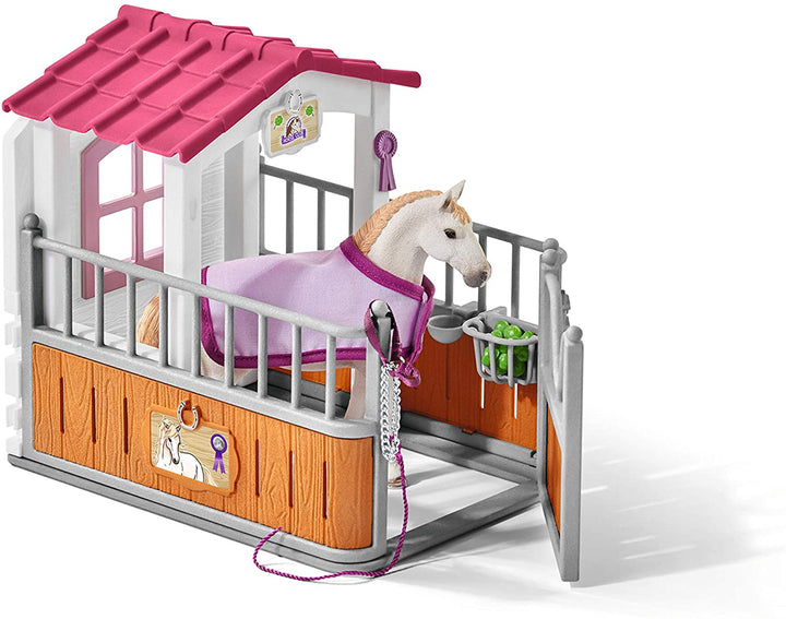 Schleich 42368 Paardenbox met Lusitano Merriefigurenset