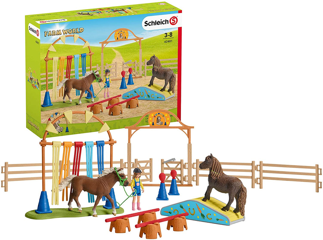 Schleich 42481 Farm World Pony Behendigheidstraining