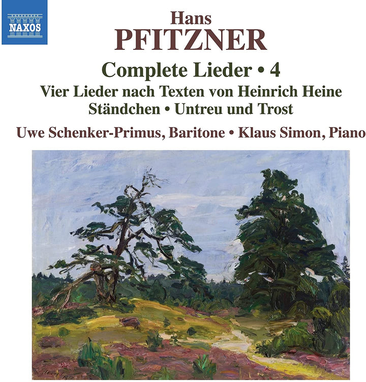 Pfitzner: Complete Lieder Vol. 4 [Uwe Schenker-Primus; Klaus Simon] [Naxos: 8573] [Audio CD]