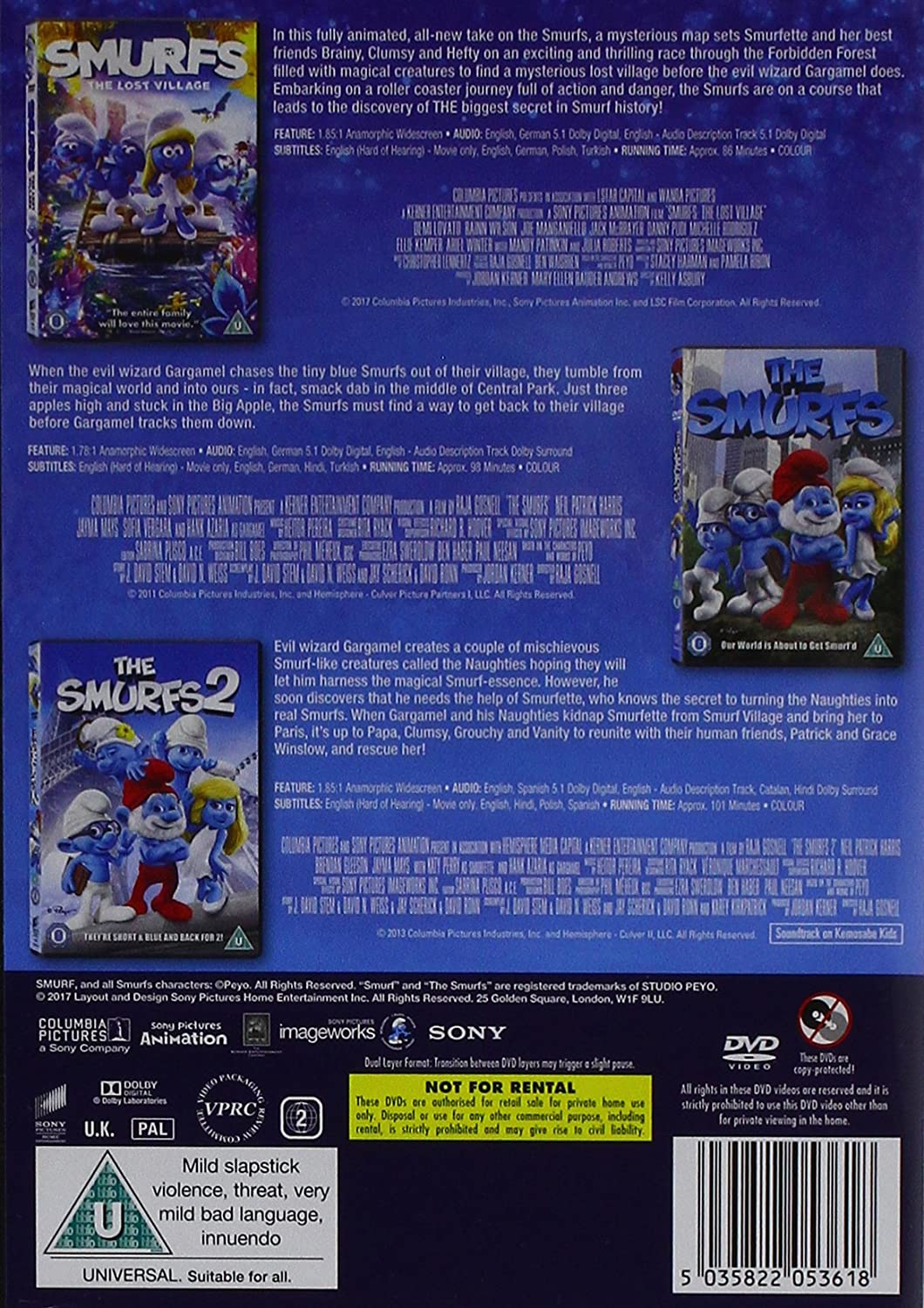 The Smurfs 1-3