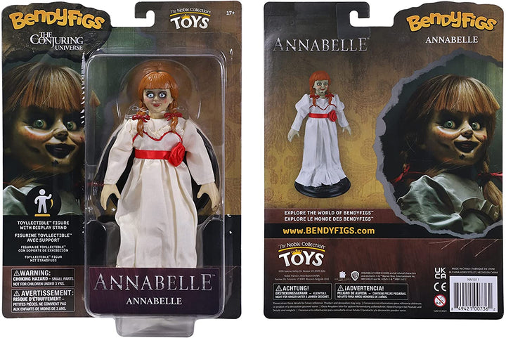 The Noble Collection Annabelle BendyFig - 7" Bendable Movie Replica for Ages 15 Months+