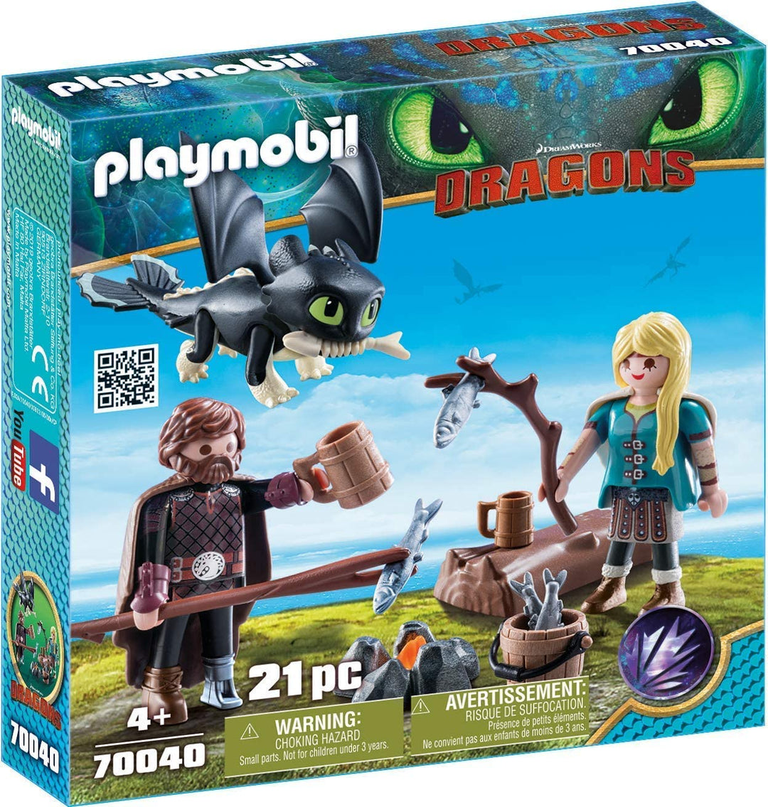 Playmobil 70040 DreamWorks Draken, Hik en Astrid met babydraak