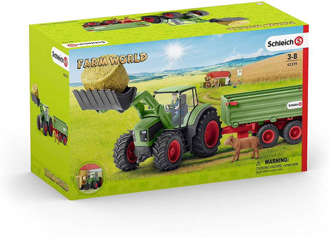 Schleich 42379 Traktor mit Anhänger