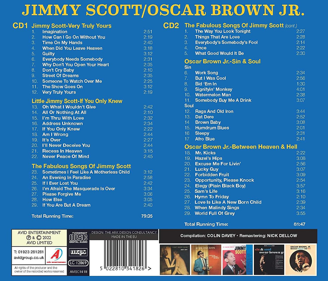Jimmy Scott - Five Classic Albums (Very Truly Yours / If You Only Knew / The Fabulous Songs Of [Audio CD]