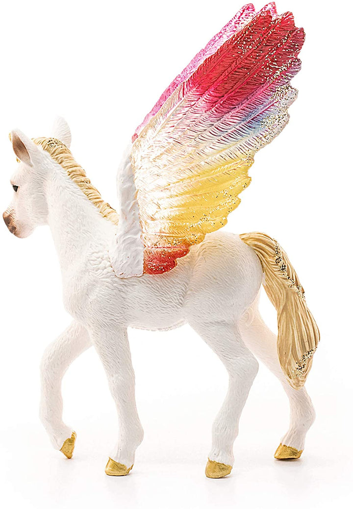 Schleich 70577 Winged Rainbow Unicorn Foal Figure