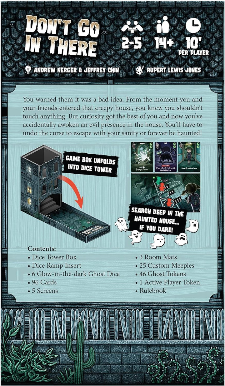 Don't Go in There Board Game - Haunted House Adventure Game, Strategy Game for Kids and Adults, Ages 14+, 2-5 Players