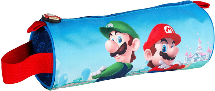 Toybags Round Pencil Case Super Mario and Luichi 22 x 8 x 8 cm, Multicoloured (T