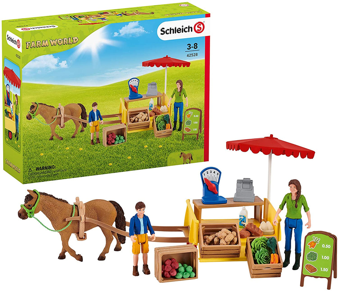 Schleich 42528 Farm World Sunny Day mobiele boerderijstandaard